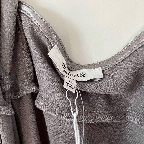 Madewell Silver Midi Dress - Picture 9 of 11